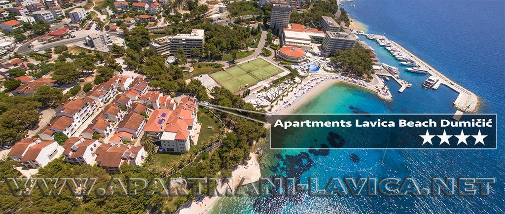 Apartments Lavica Beach Dumicic Podstrana Esterno foto
